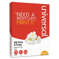 Multipurpose Paper, 95-96 Bright, 20Lb, 8.5 X 11, White, 500 Sheets/Ream, 10 Reams/Carton