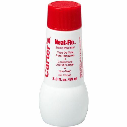 Neat-Flo Stamp Pad Inker, 2 oz Bottle, Red