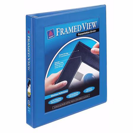 Heavy Duty Binder, 1 in., View, Royal Blue
