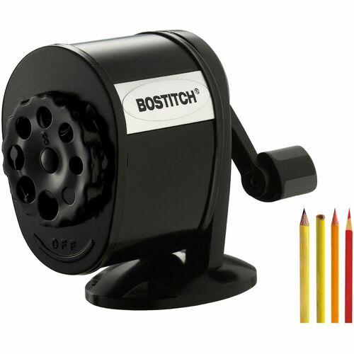 Antimicrobial Manual Pencil Sharpener, Manually-Powered, 5.44 X 2.69 X 4.33, Black