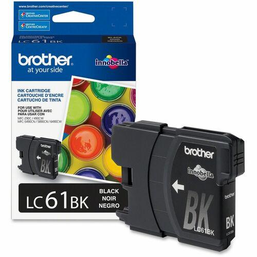 Brother Lc61Bk Innobella Ink, 450 Page-Yield, Black