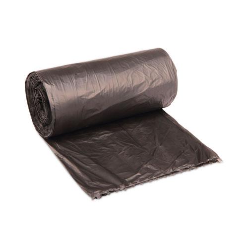 Boardwalk High-Density Can Liners, 60 gal, 14 microns, 38" x 58", Black, 25 Bags/Roll, 8 Rolls/Carton