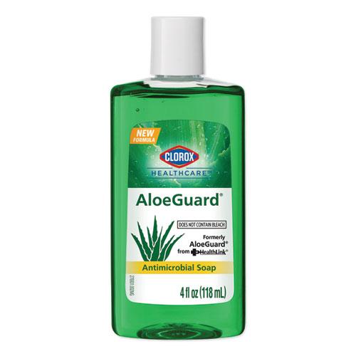 AloeGuard Antimicrobial Soap, Aloe Scent, 4 oz Bottle, 24/Carton