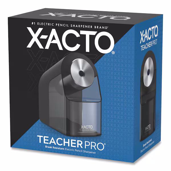 X-ACTO TeacherPro Classroom Electric Pencil Sharpener, Blue