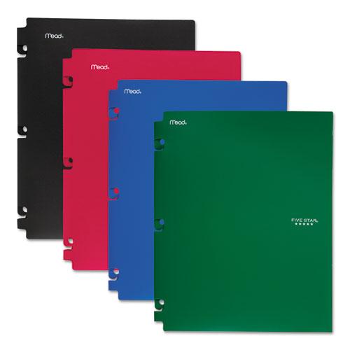 Snap-In Plastic Folder, 20-Sheet Capacity, 11 X 8.5, Assorted, Snap Closure, 4/Set