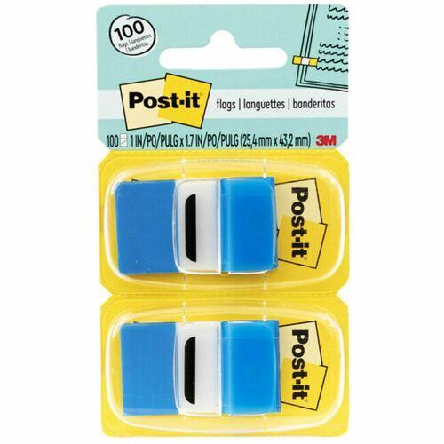 Marking Page Flags In Dispensers, Blue, 12 50-Flag Dispensers/Pack
