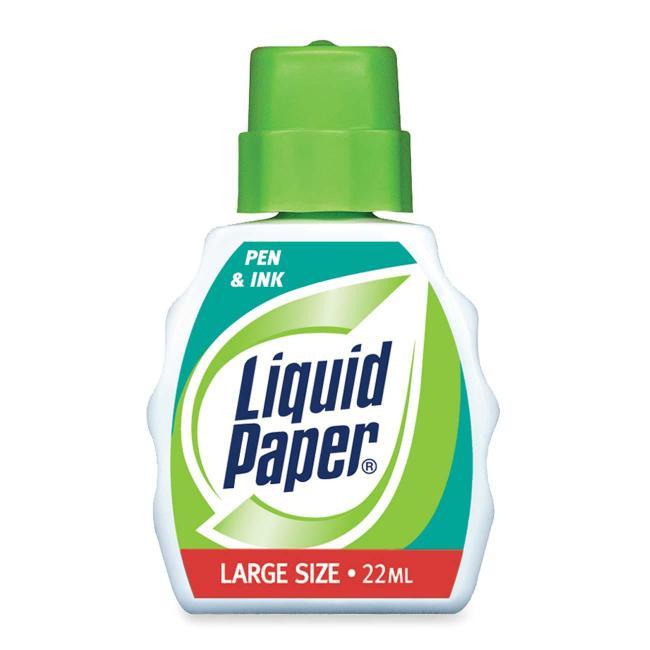 Paper Mate Pen and Ink Correction Fluid Foam 0.74 fl oz - White - 1 Each