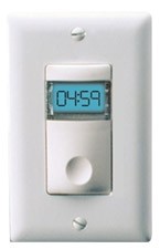 Wattstopper® Digital Timer Switch, 100-300VAC/0-800/1200W, White