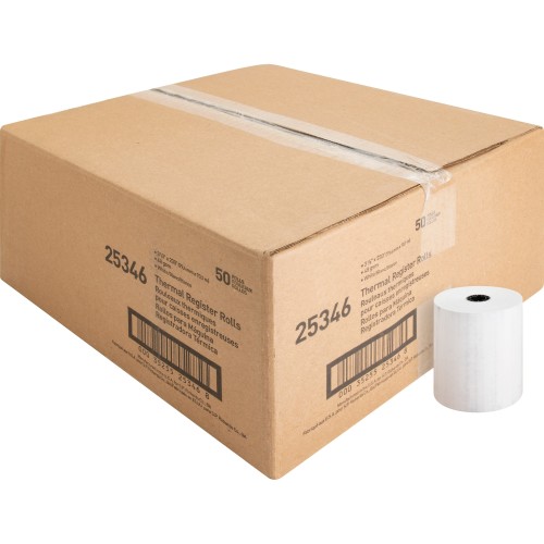 Business Source Thermal Paper, 3 1/8" x 230 ft, 50/Carton