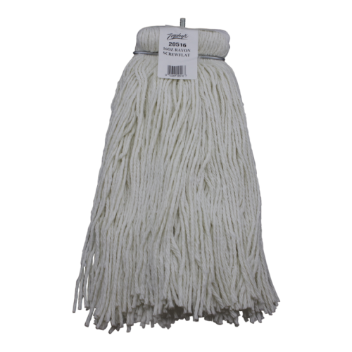Zephyr Rayon Screwflat Standard Cut End Mop - 16 oz