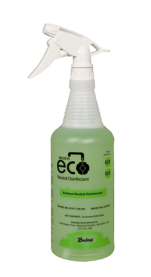 Buckeye Eco E23 Neutral Disinfectant Bottle & Trigger