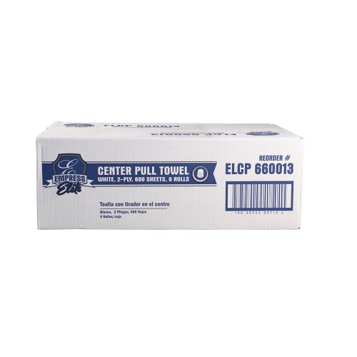 Empress Elite Centerpull Towel 8" X 10" 2 Ply White 6 Rolls