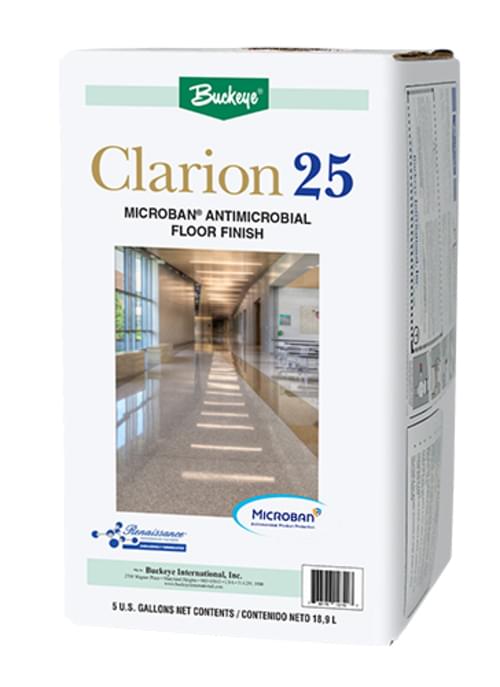Buckeye Clarion 25 25% Floor Finish w/Microban - 5 Gal