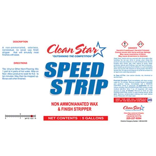 Clean Star Speed Strip Non-Amoniated Floor Stripper 5-gal