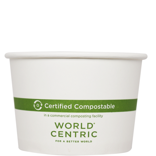 16 oz FSC® Paper Bowl, White - Case of 500