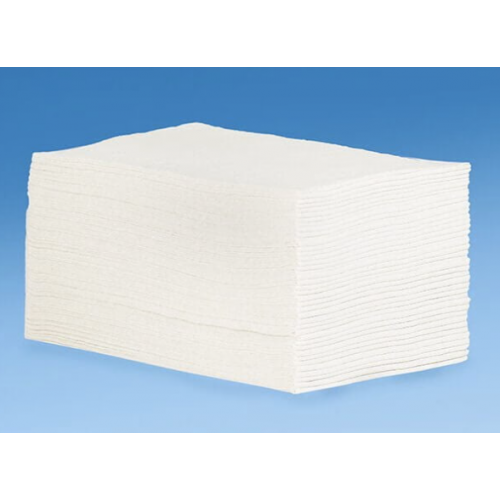 Chef’s Select® Linen Replacement Towel, White 12 x 16,  500/50, 1/6 Fold