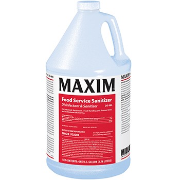 Maxim Food Service Sanitizer Disinfectant & Sanitizer DS494 - 5 Gal