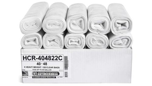 HCR Hi-Lene + Antimicrobial Liner, Clear, 40 x 48, 150/Case