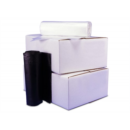 Clean Star HD Can Liner - 24x33, 12 gauge, Natural