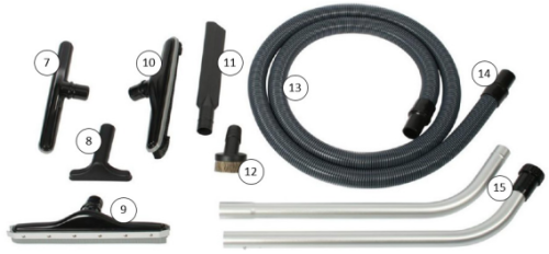 WDV-18 Accessory Kit - Includes Aluminum Wand, Tools, Hose