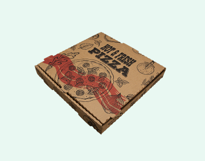 Southern Champion 12" Kraft Corrugated Pizza Box Stock Print "Hot & Fresh Pizza" 50 / cs