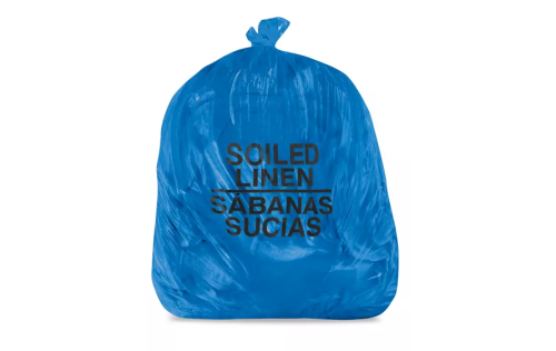 Napco Soiled Linen Blue Can Liners, 100/cs, 13 Mil
