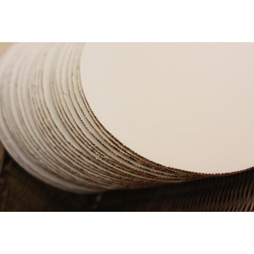 Southern Champion Single Wall Cake & Pizza Circle Bright White 10" Laminated 100 / cs