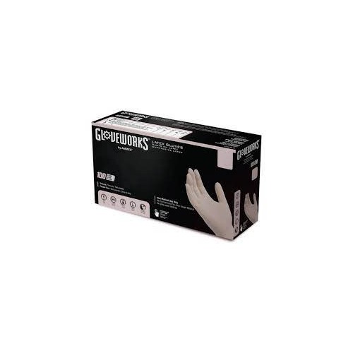 Gloveworks Ivory Latex Industrial Powder Small