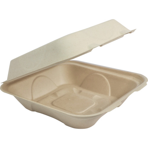 9x9x3" Fiber Clamshell - Case of 300