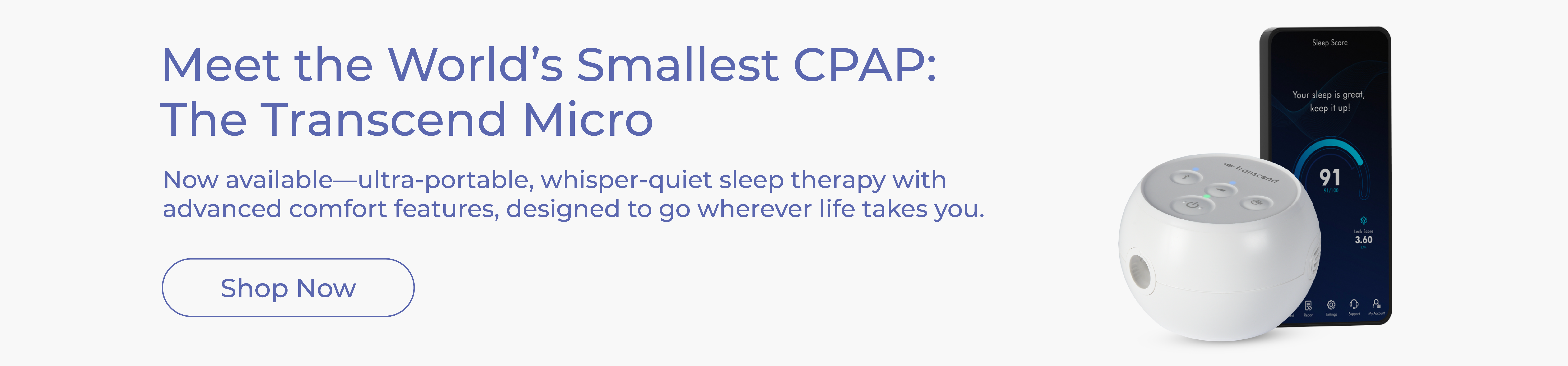 Transcend Micro - Worlds Smallest CPAP