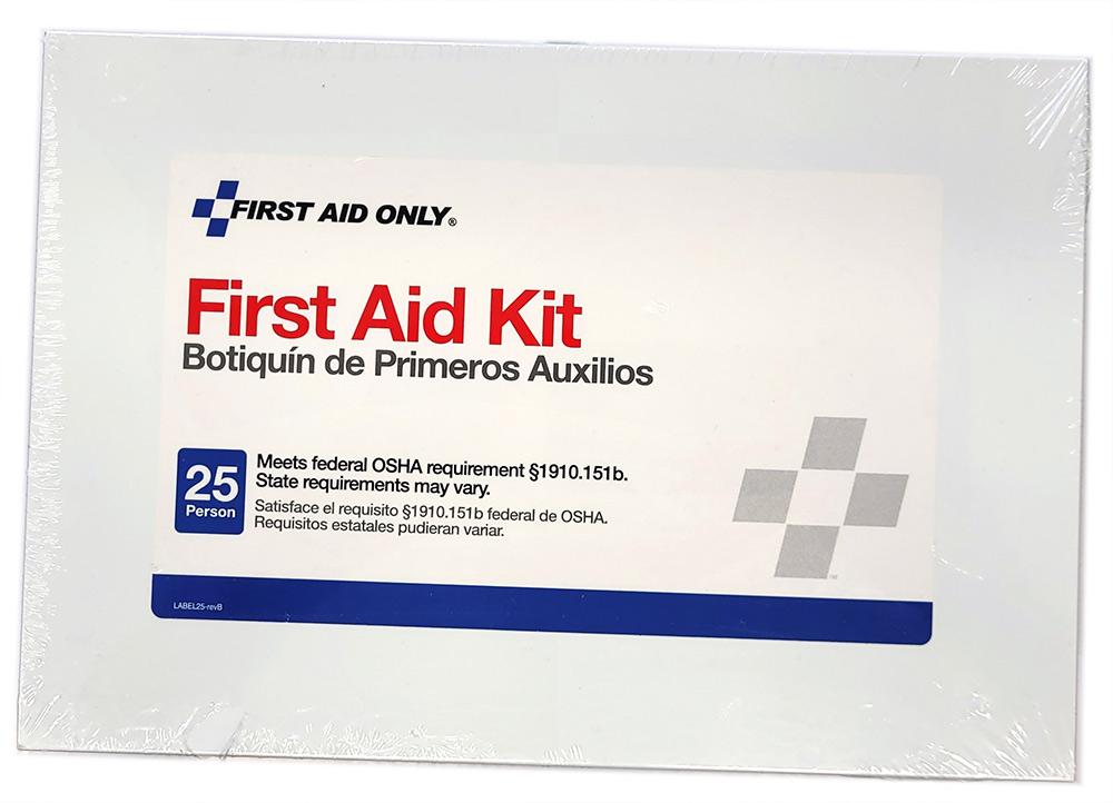 First Aid Only, 6086, First Aid Kit, 25 Person, Steel, 3 in; 7 in; 10 in
