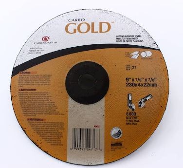 9"X1/8"X7/8" A24 GOLD DISC