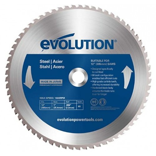 12"X1" 60TX STEEL EVOLUTION CUTTING BLADE