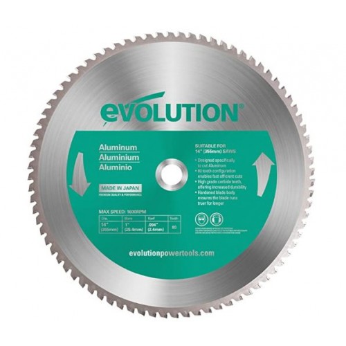 14"X1" 80T ALUMINUM EVOLUTION CUTTING BLADE