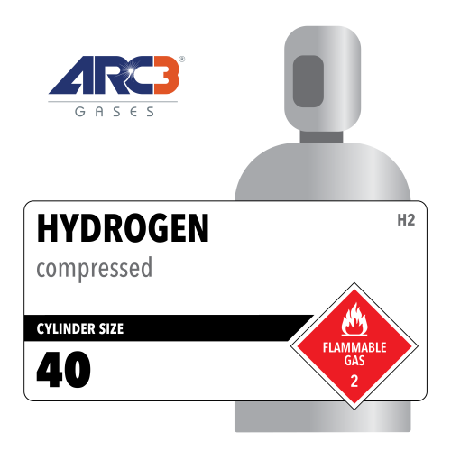 Hydrogen Specialty Gas Grade 5.0 RFO size 40