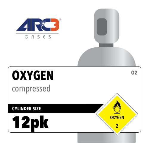 Oxygen Industrial size 200 12 Cylinder Rack