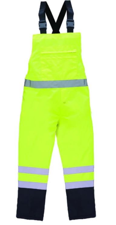 Pyramex Safety - PU/Poly hi vis bib pants - size medium