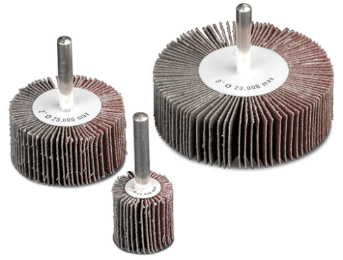 OSC Brand Coated Abrasive Mounted Flap Wheels - 2" X 1" X 1/4" 60G