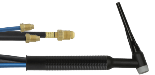 OSC Brand 350A Water-Cooled Flexible TIG Torch Package 25' Rubber Cables