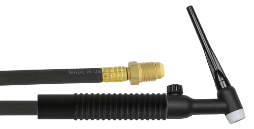 OSC Brand 200A Air-Cooled Flexible w/ Valve TIG Torch Package 25', 1 Piece Power Cable