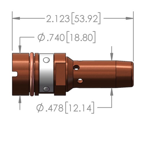 OSC Brand 9mm Copper Diffusers for Tregaskiss®, SKS® or Tweco® MIG Guns - Slip on