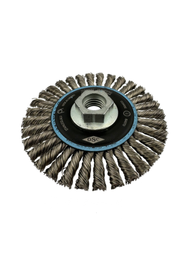 OSC Brand Stringer Bead Twist Knot Wheels - 4" .020 5/8-11 SS