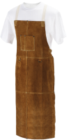 SIDE SPLIT COWHIDE LEATHER 48 INCH WELDING BIB APRON, 48"