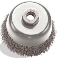 6 x .015 x 5/8-11 Crimped Cup, Tempered Wire