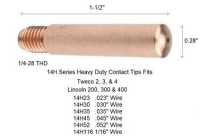 Weldmark by Tweco® MIG Contact Tips 0.062in for 250,300,400 amp mig guns.