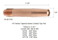 Weldmark by Tweco® MIG Contact Tips 0.030in for 250,300,400 amp mig guns.