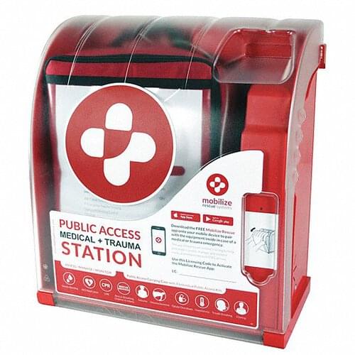 Zoll Wall cabinet for Public Access Rescue Station - Mobilize Rescue System Refill