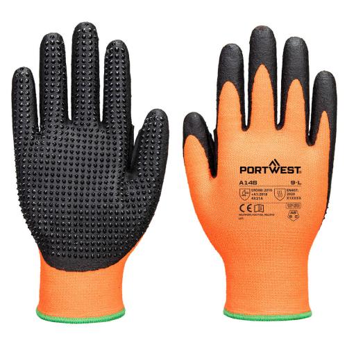 Portwest Grip 13 Nitrile High Dotted Glove, Style A148