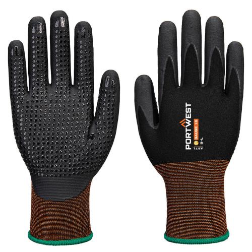 Portwest GP Grip 15 Nitrile Micro foam dotted Glove, Style A371