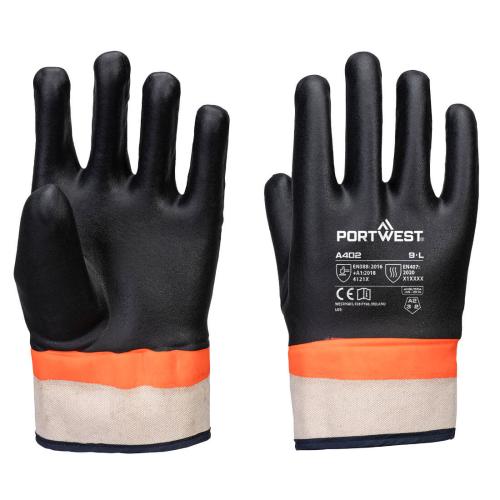 Portwest Grip PVC Sandy Double Dipped Glove, Style A402